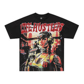 Life Hustlers Red Warrior Vintage Graphic Oversized Streetwear Tee