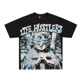Life Hustlers Shadow Warrior Vintage Graphic Oversized Tee