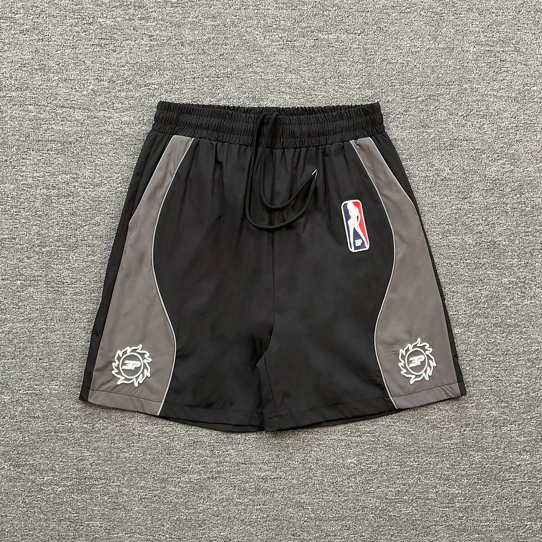 Broken Planet  Sports and Leisure Colorful Reflective Strip Design Woven Speed Drying Shorts