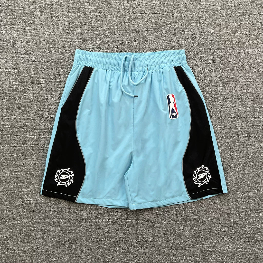 Broken Planet  Sports and Leisure Colorful Reflective Strip Design Woven Speed Drying Shorts