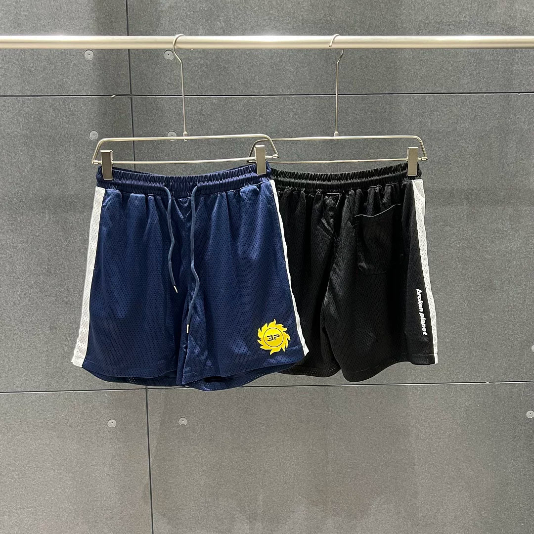 Broken Planet Summer Sports and Leisure Mesh Breathable Drawstring Shorts