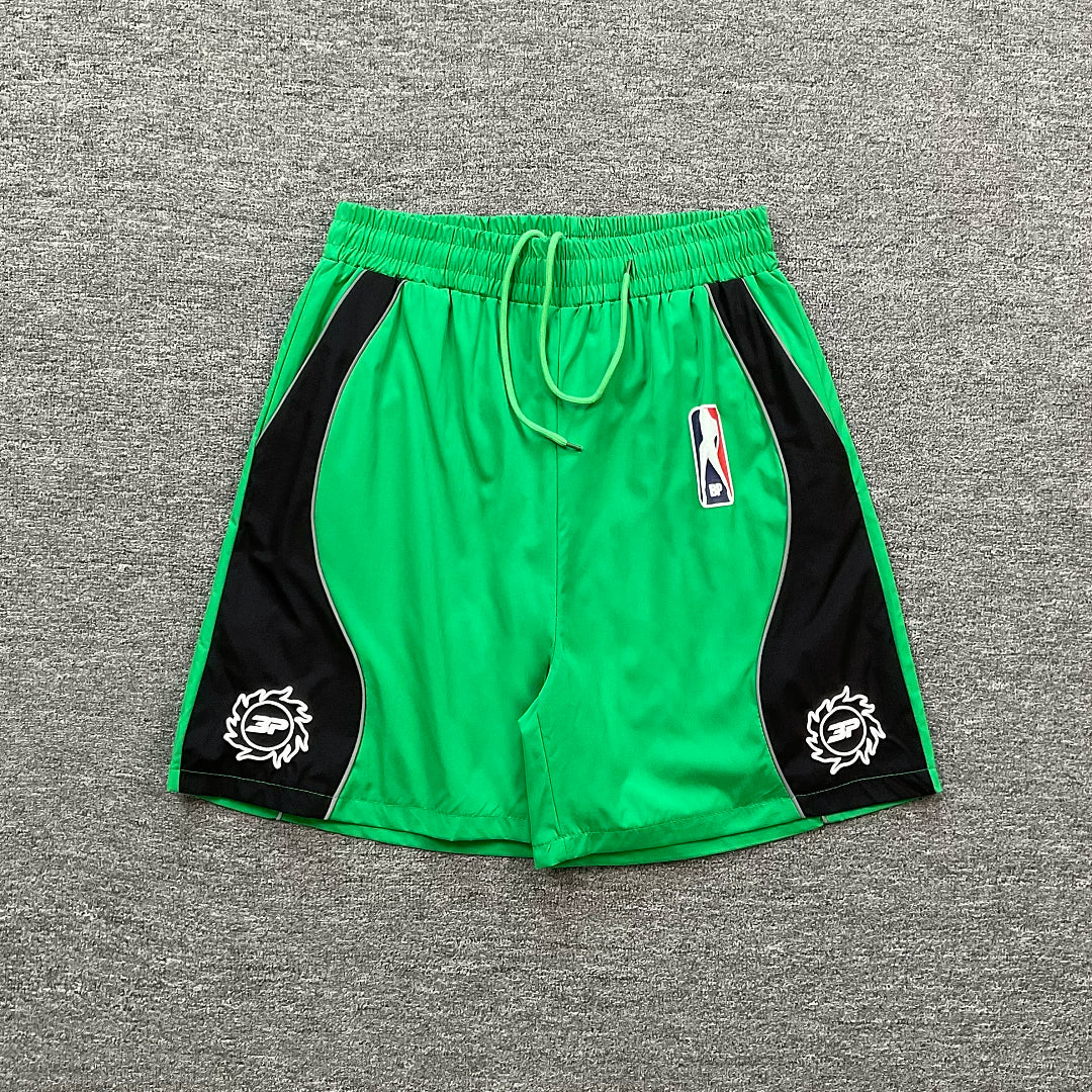 Broken Planet  Sports and Leisure Colorful Reflective Strip Design Woven Speed Drying Shorts